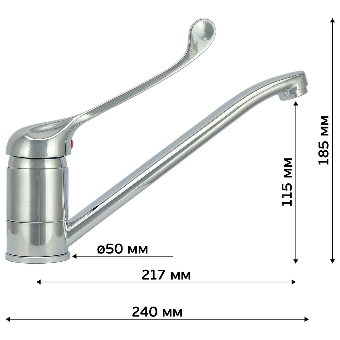 Смеситель для кухни локтевой хром Istok life Standard 0402.733 - изображение 9