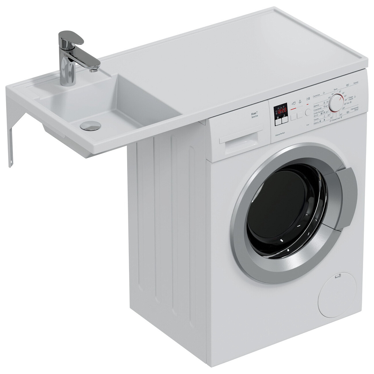 Раковина над стиральной машиной 50х100 см белая "Лидер" 900107N - изображение 2