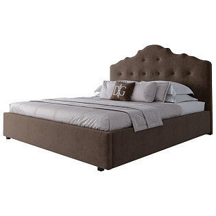 Кровать двуспальная 180х200 коричневая Palace