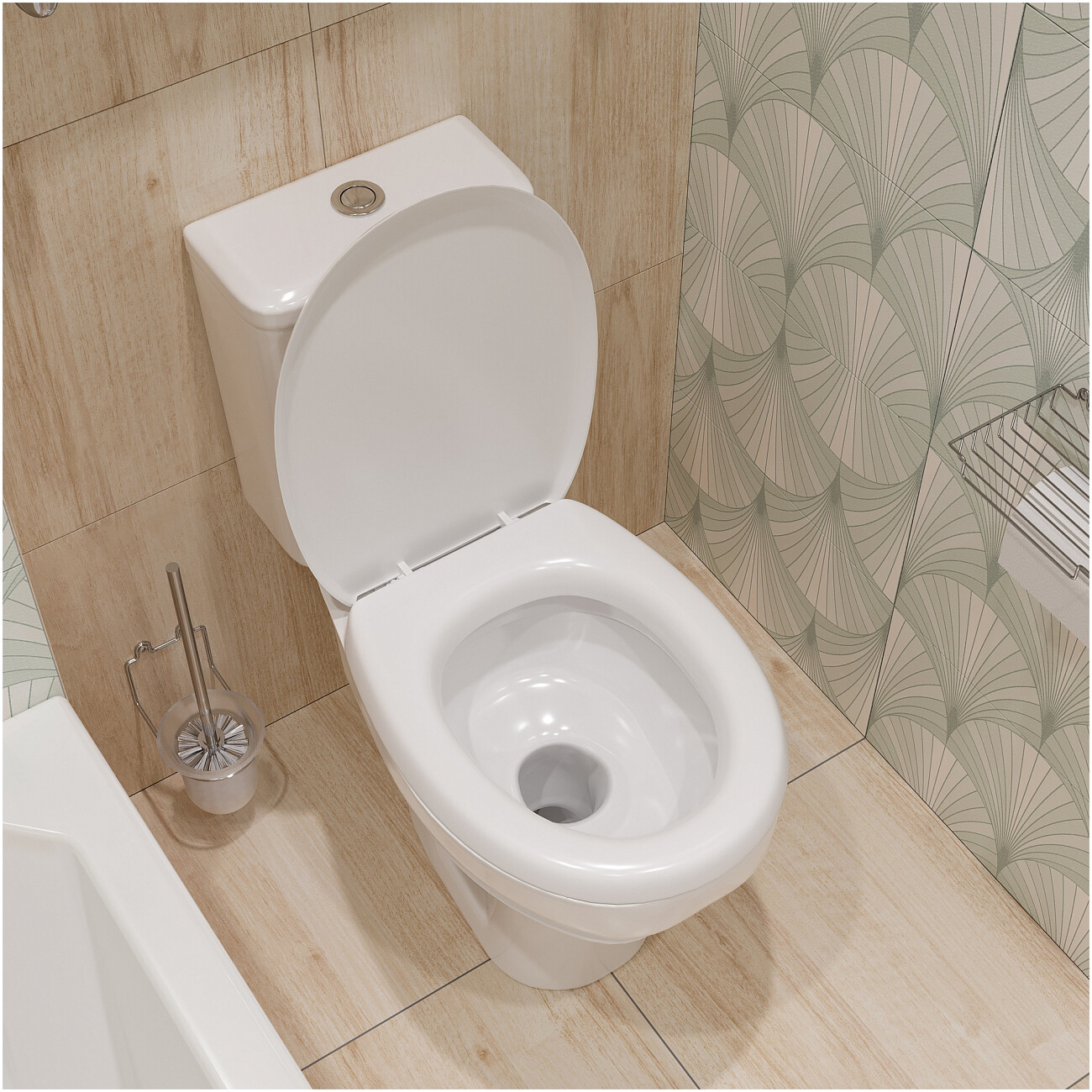 Унитаз напольный фарфоровый овальный белый Diwo "Анапа" DA0005 - изображение 11