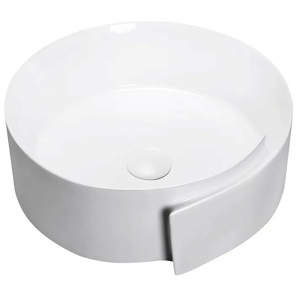 Раковина накладная фарфоровая круглая 46 см белая Cerutti SPA CR0066 - изображение 1