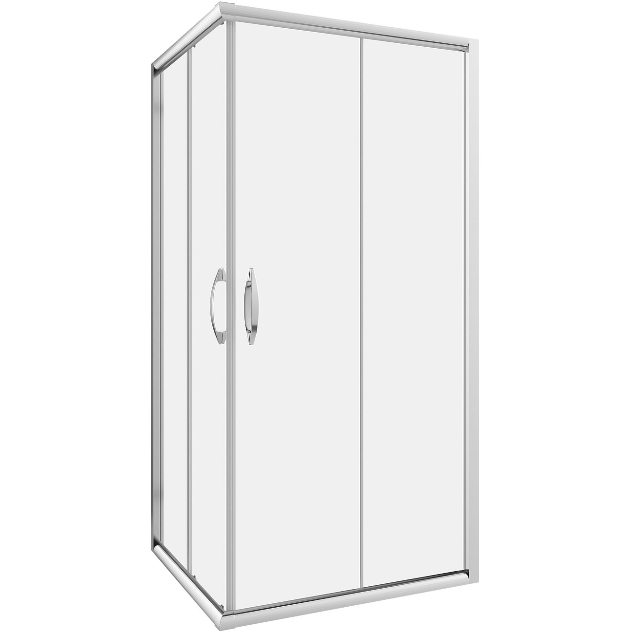 Душевой уголок прямоугольный 90х80 см хром Diwo "Суздаль" DS-SU-80х90-CR - изображение 7