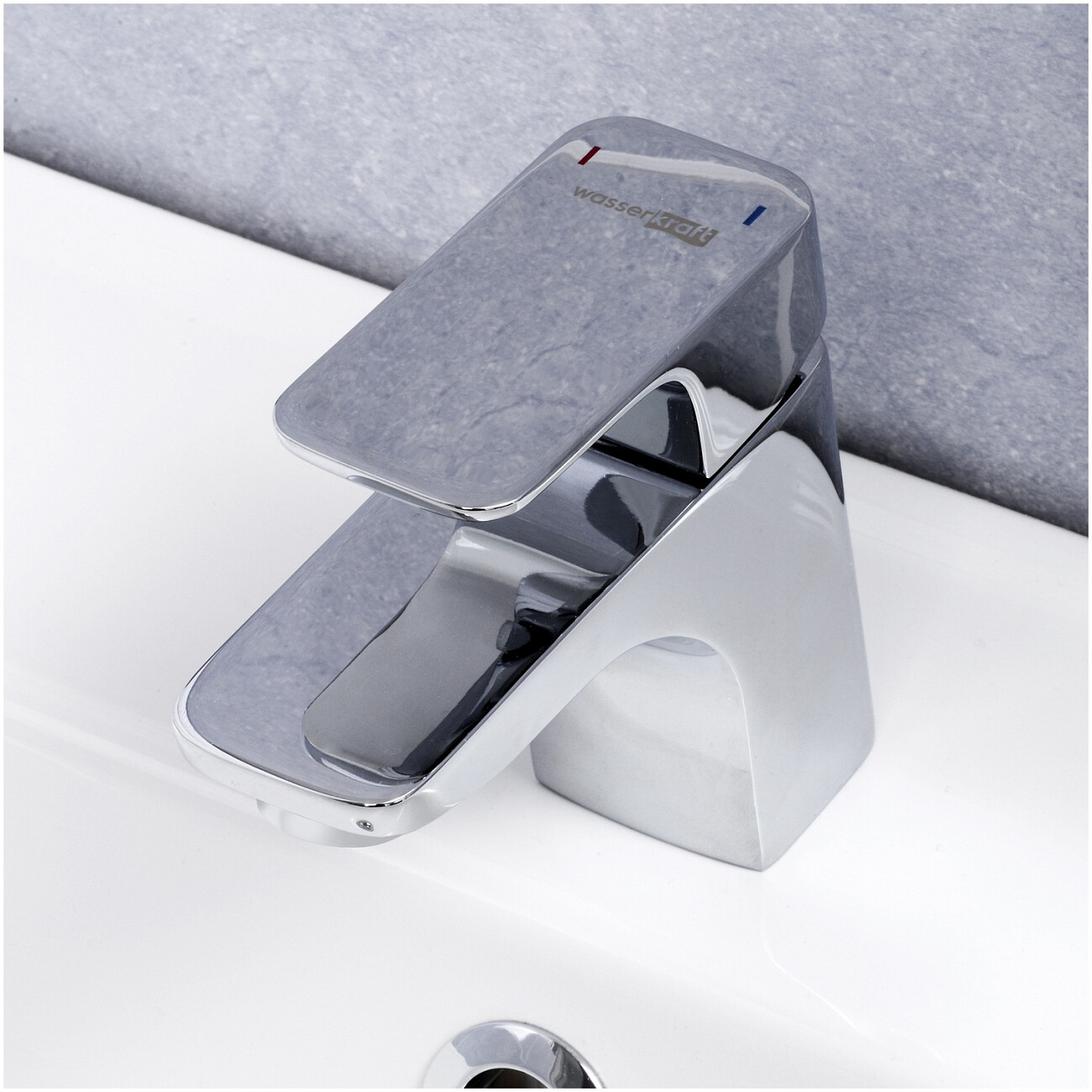 Смеситель для раковины из латуни хром Wasserkraft 2703 - изображение 5