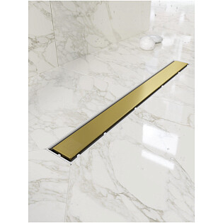 Душевой лоток с двусторонней щелевой решеткой 65 см золото Ck Drain 1105-00165