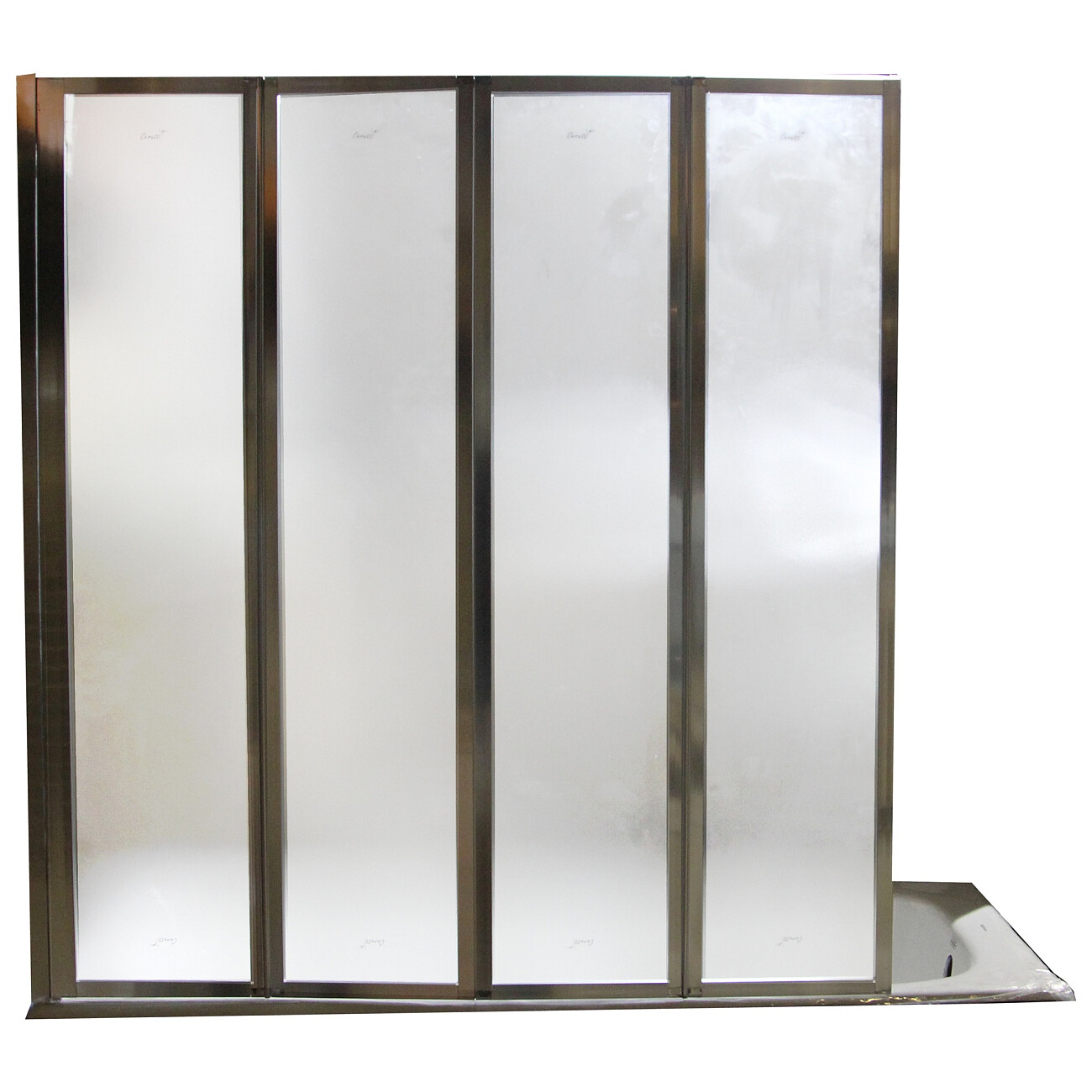 Шторка для ванной 130х140 см матовая, хром Cerutti SPA BOUNA - изображение 3