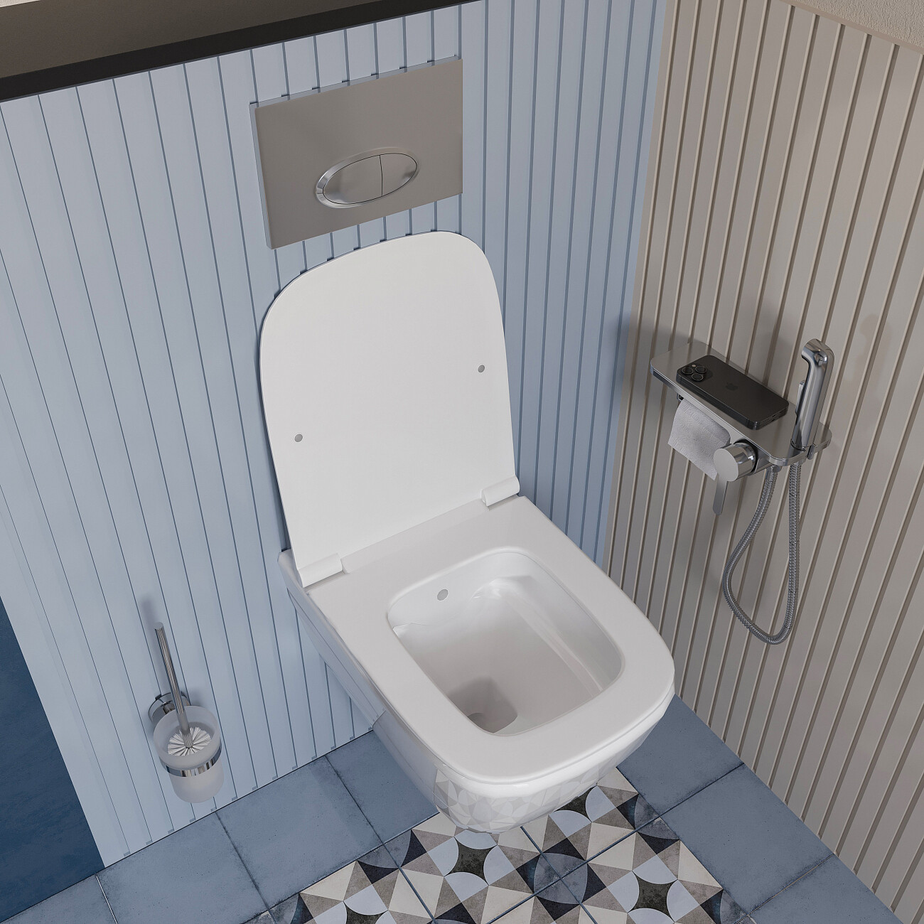 Унитаз подвесной безободковый с сиденьем микролифт белый Stworki "Карлстад" 5610 - изображение 9