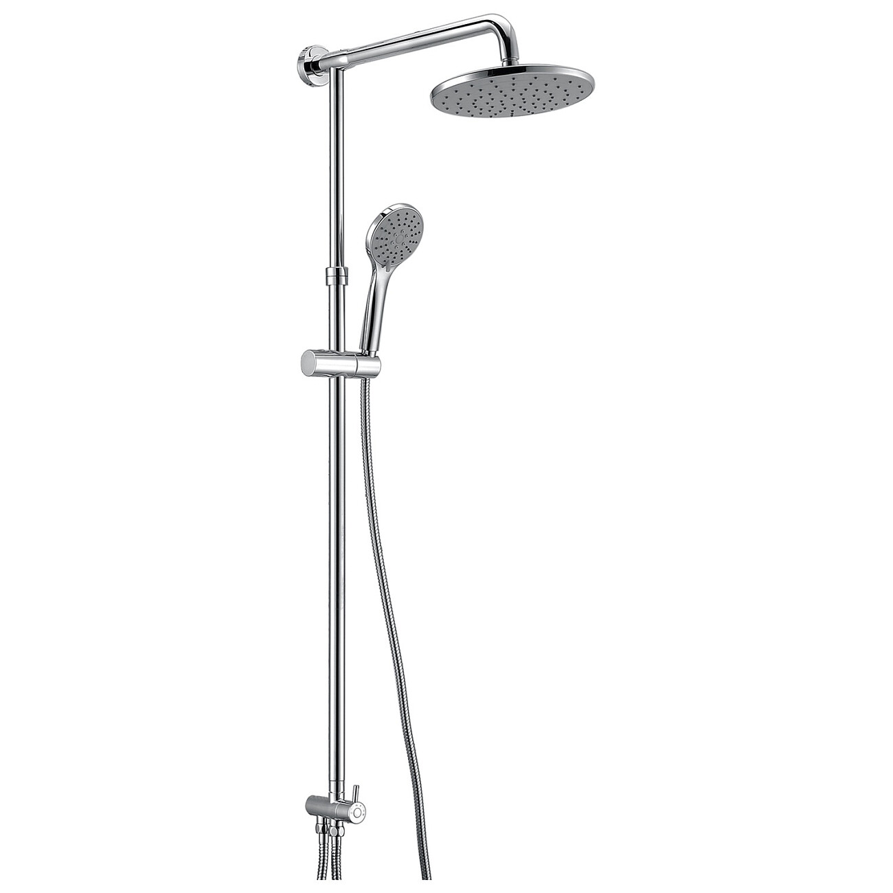 Душевая стойка с верхним душем и держателем хром Wasserkraft A066 - изображение 7