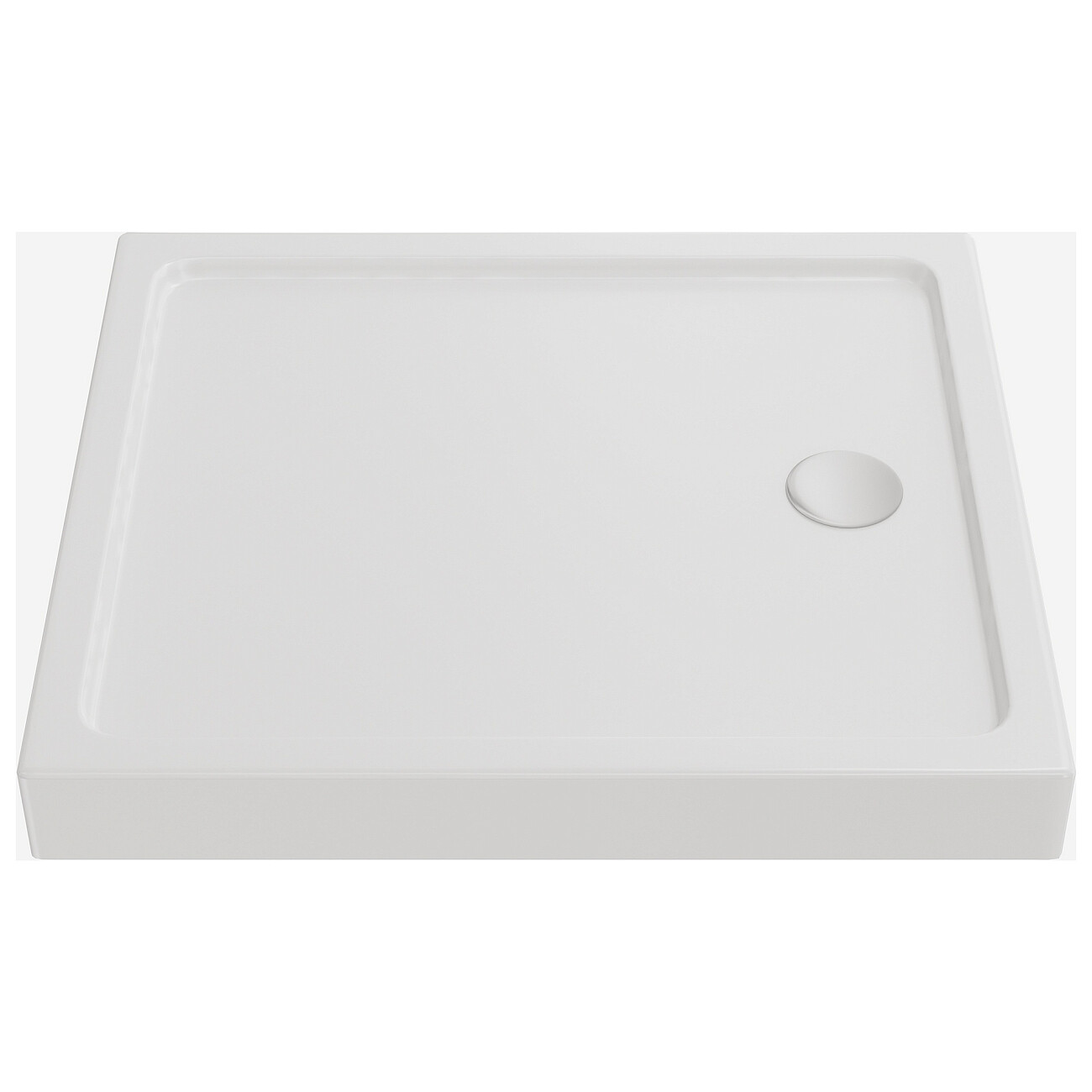 Душевой поддон акриловый прямоугольный 80х90 см белый Creto Olimpos 6-1001 - изображение 2