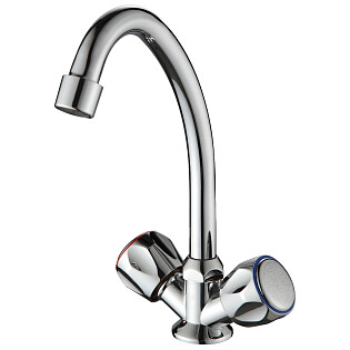 Смеситель для кухни двухвентильный хром Ammore A5085