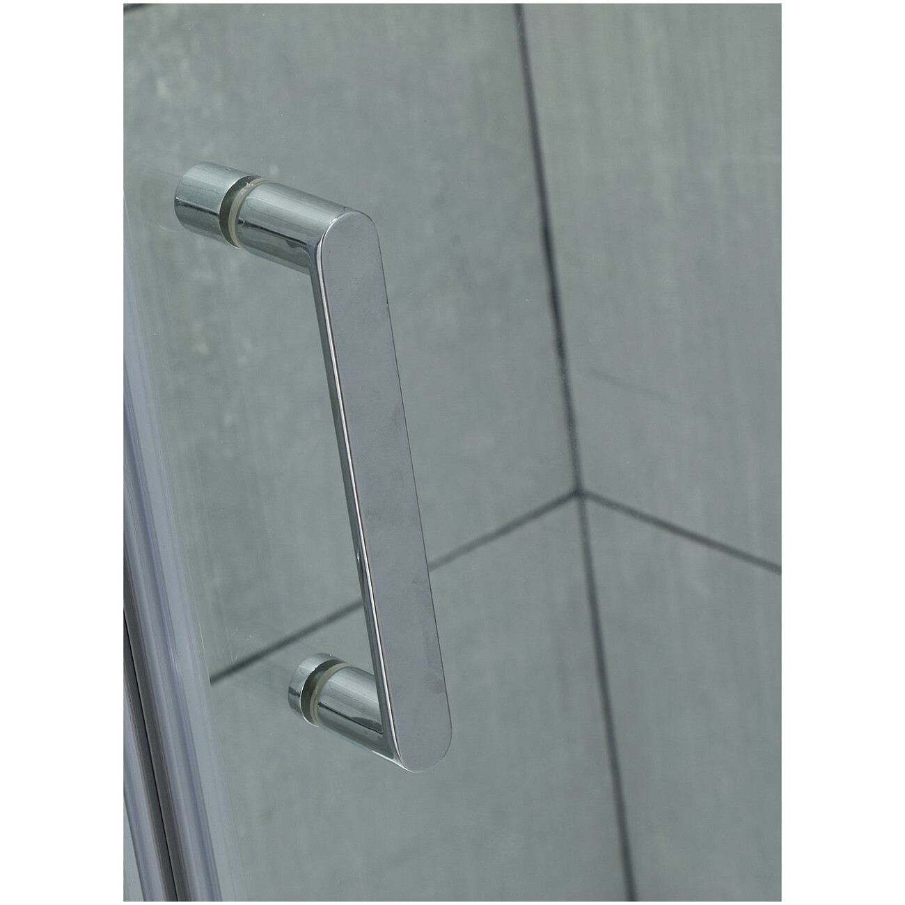 Душевая дверь в нишу 100х190 см стеклянная прозрачная, хром Diwo "Кострома" KS05-100TCR - изображение 2