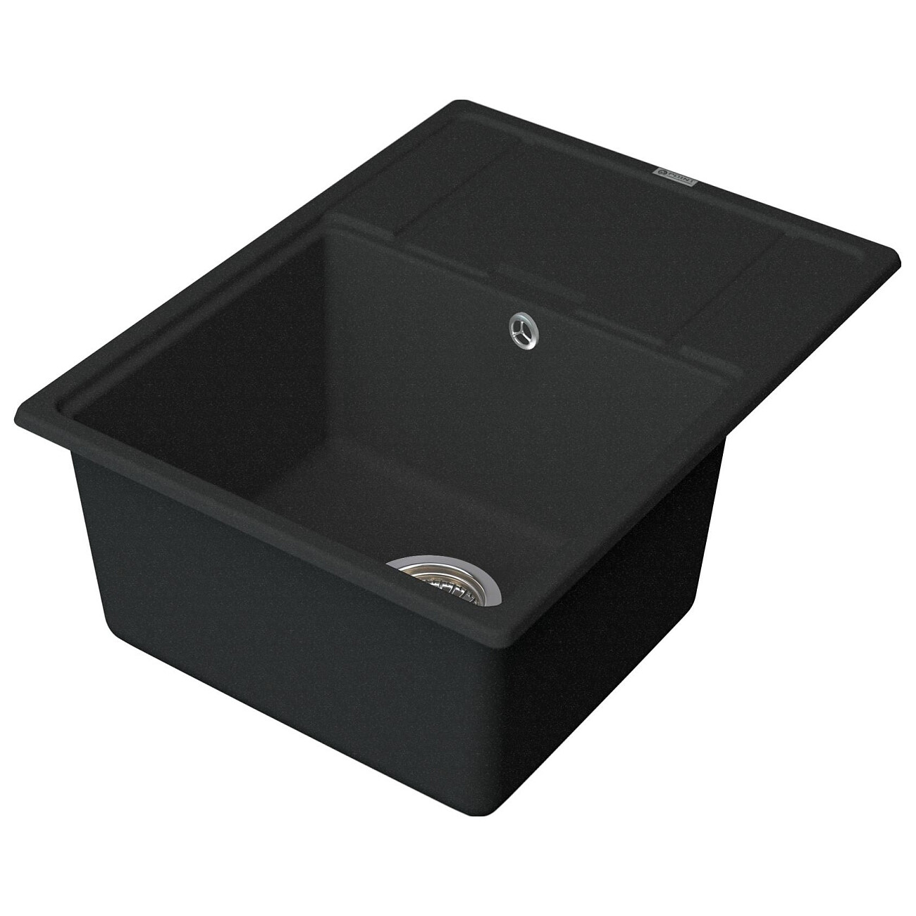 Мойка кухонная кварцевая прямоугольная черная Point "Стил 65" PN3009B - изображение 2