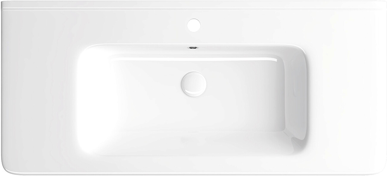 Раковина мебельная фаянсовая 105 см белая Stworki 12105-KL - изображение 9