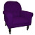 Кресло с мягкими подлокотниками фиолетовое Walter Scott