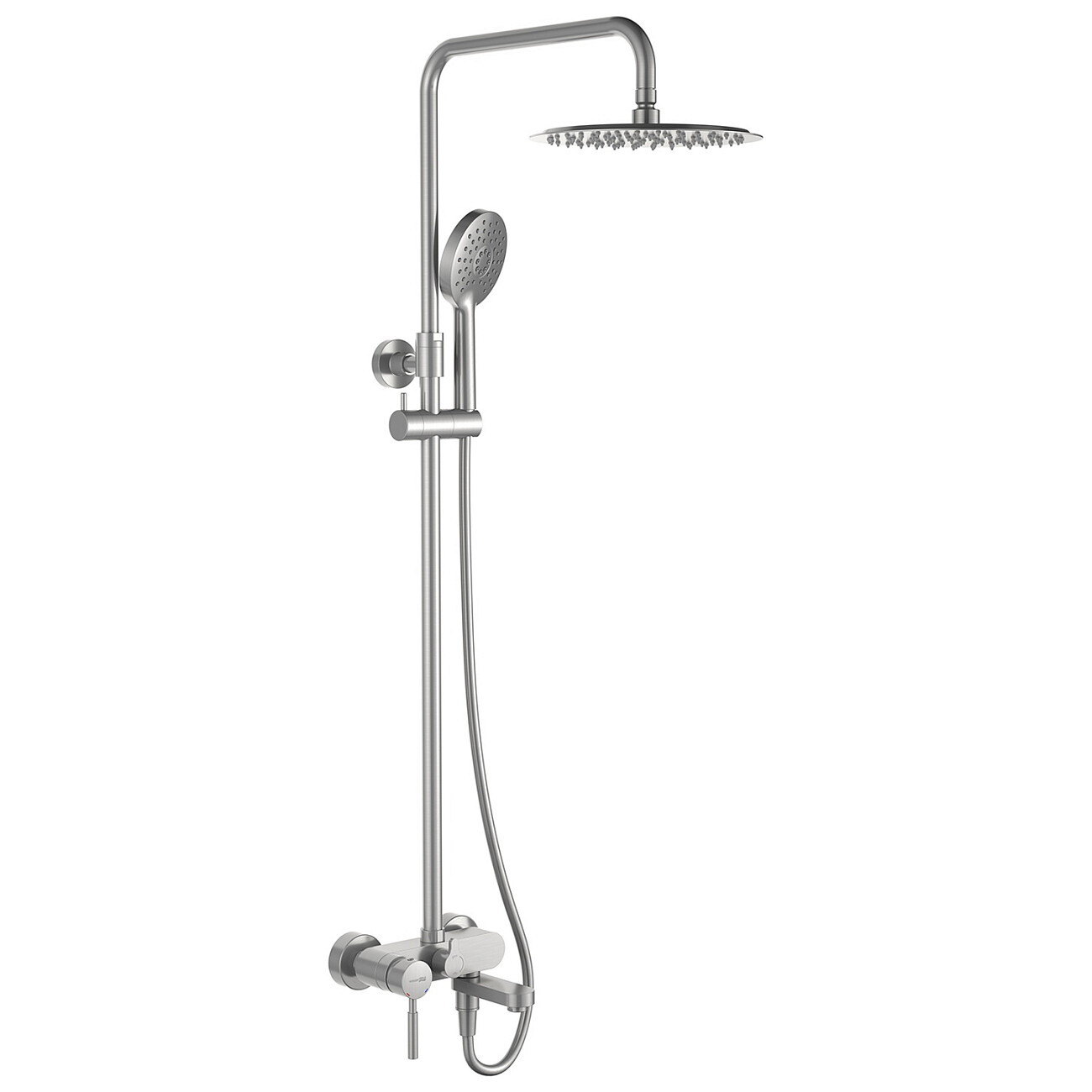 Душевая система со смесителем из латуни никель Wasserkraft A14201 - изображение 4