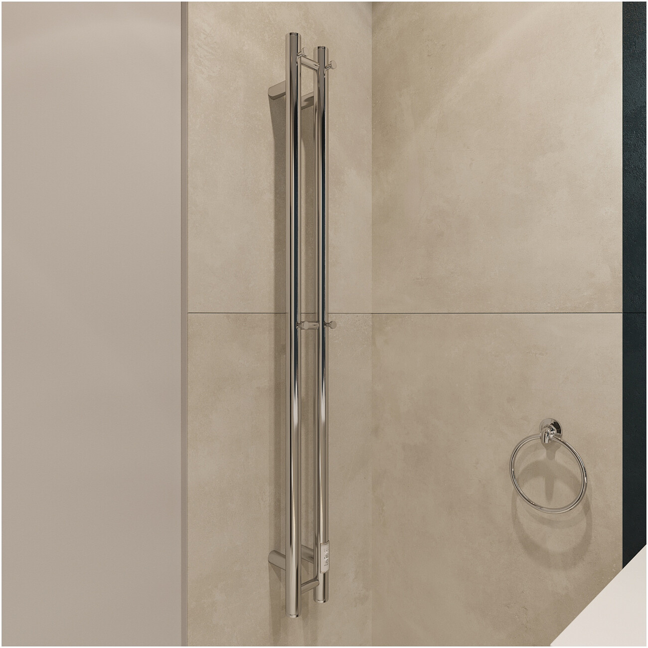 Полотенцесушитель электрический 120х10 см хром Ewrika "Пенелопа" Х2 - изображение 6