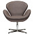 Кресло мягкое поворотное шоколад Swan