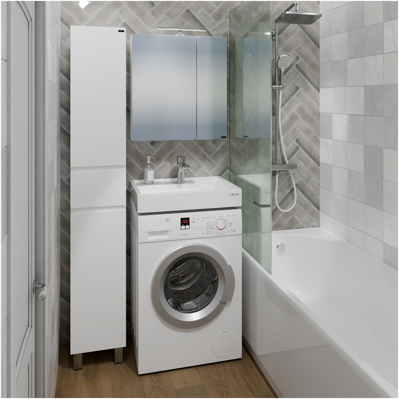 Раковина над стиральной машиной 50х60 см белая "Юпитер" 900117 - изображение 6