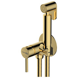 Гигиенический душ с встраиваемым смесителем золото Wasserkraft A70738