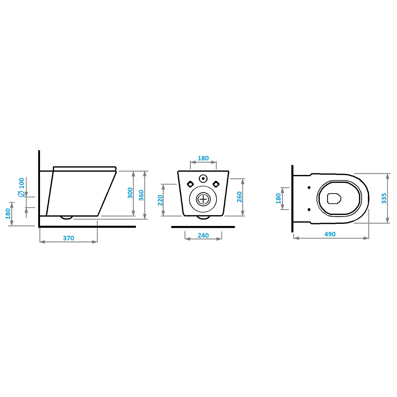 Унитаз подвесной безободковый белый Cerutti SPA Ortler Aria CT7182 - изображение 10