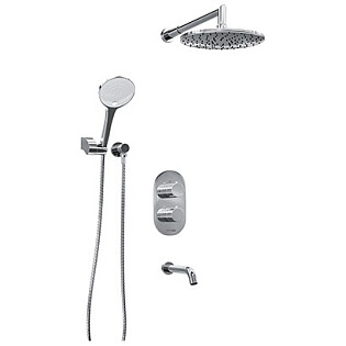 Душевой комплект для ванны хром Wasserkraft A174819 Thermo SET1250