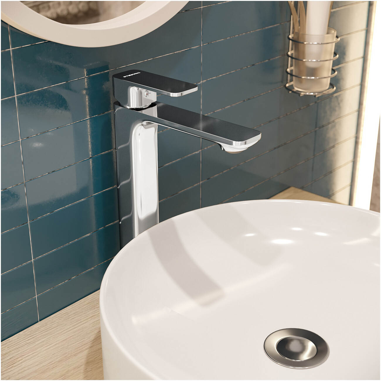 Смеситель для раковины однорычажный хром Stworki "Мосс" S43020CR - изображение 5