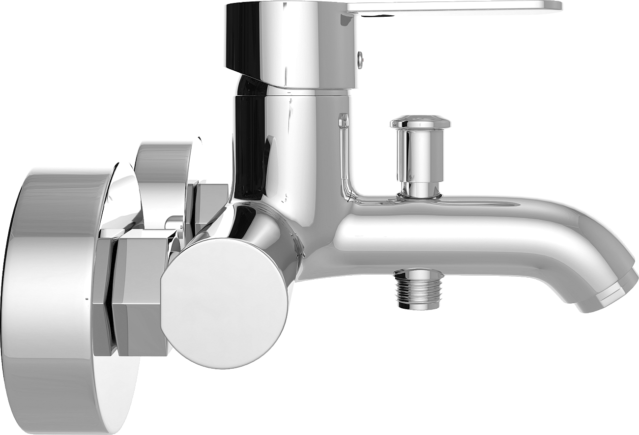 Смеситель для ванны с душем хром Mega City MG-ZRV103 - изображение 9