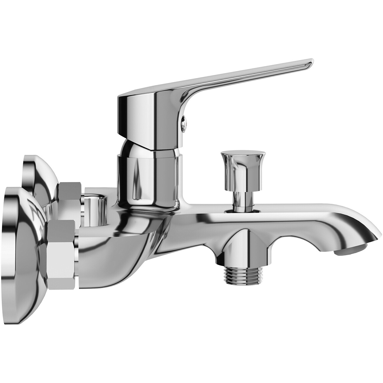 Смеситель для ванны с душем настенный хром Stworki "Хельсингборг" S18100CR - изображение 7