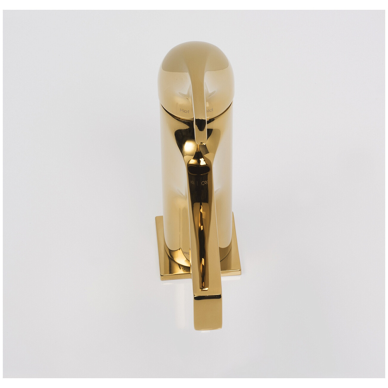 Смеситель для раковины из латуни золотой Wasserkraft 7103 - изображение 8