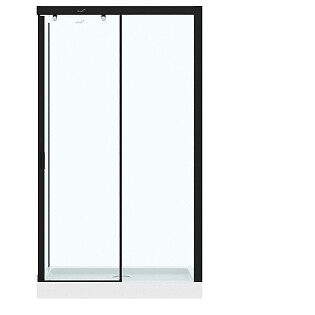 Душевой уголок прямоугольный правый 80x120 см черный Cerutti SPA Marbella 120B R