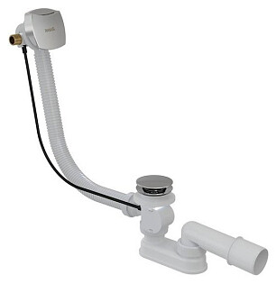 Слив-перелив для ванны полуавтомат квадратный хром Ravak X01504