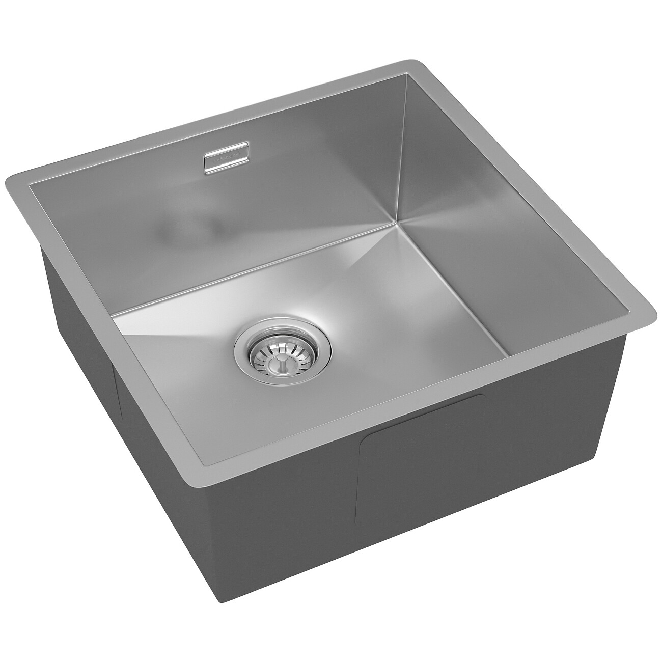 Кухонная мойка из нержавеющей стали 44х44 см полированная сталь Reflexion Como RX2044SS - изображение 4