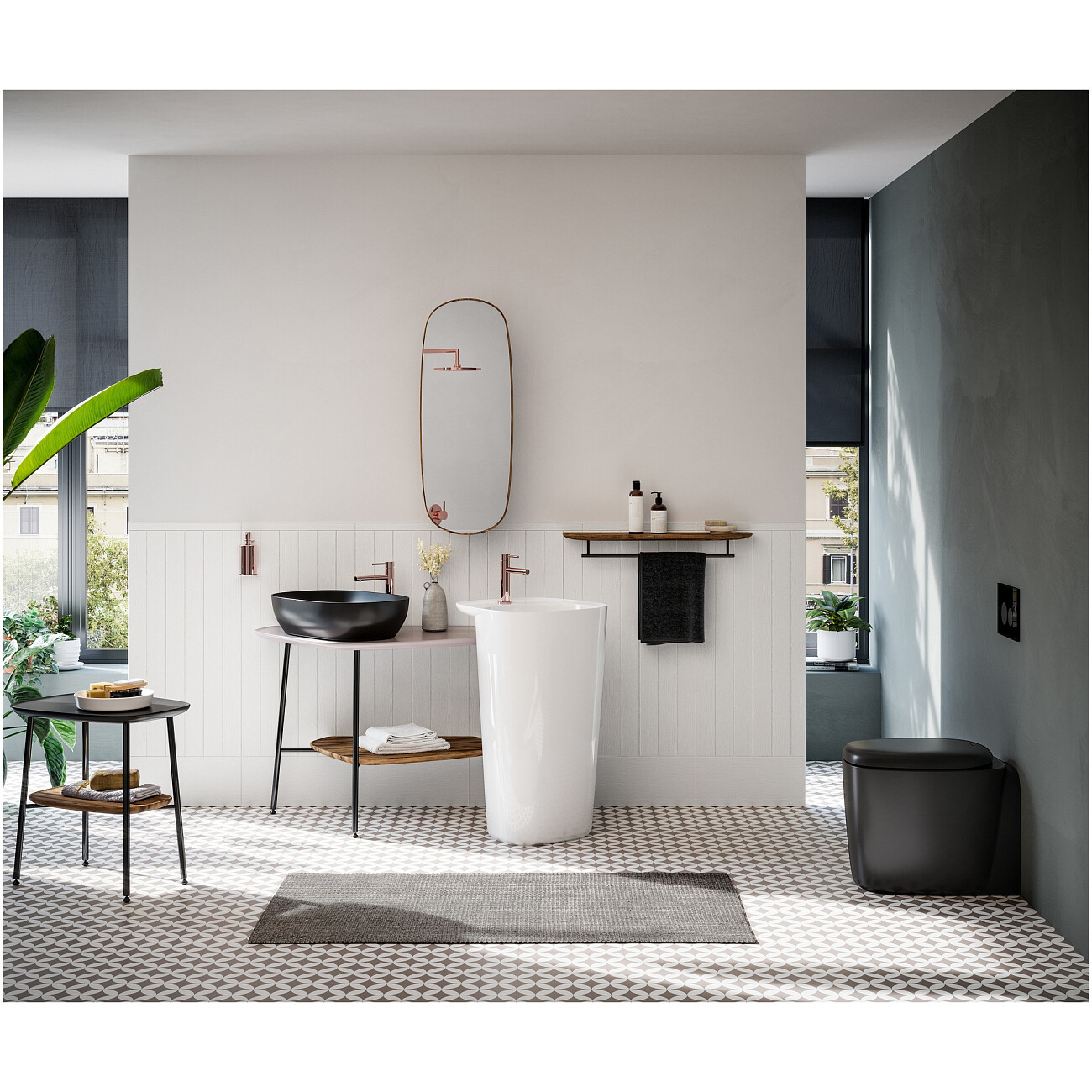 Смеситель для раковины однорычажный медный Vitra Origin A4255626 - изображение 3