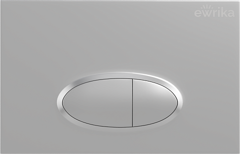 Кнопка смыва хром матовый Ewrika 0050