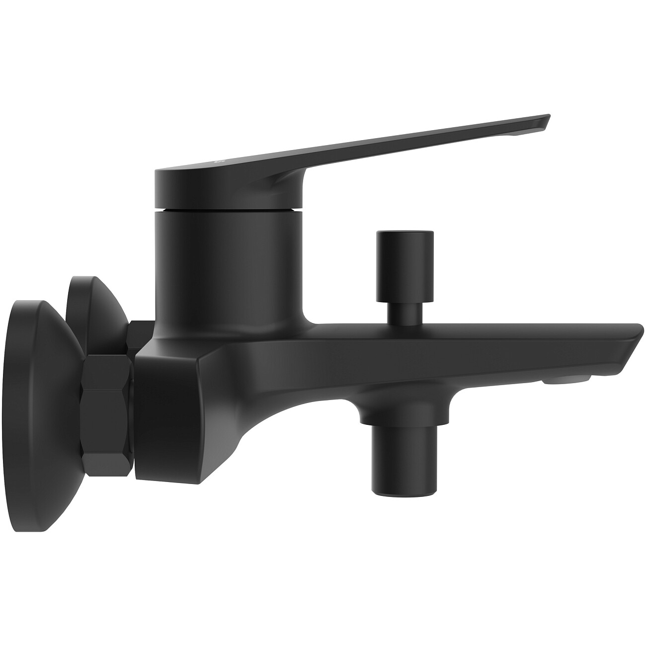 Смеситель для ванны с душем настенный черный Stworki "Вирклунд" S05100BK - изображение 7