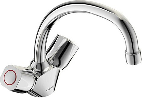 Смеситель для кухни двухвентильный хром Vidima Iskar BA168AA
