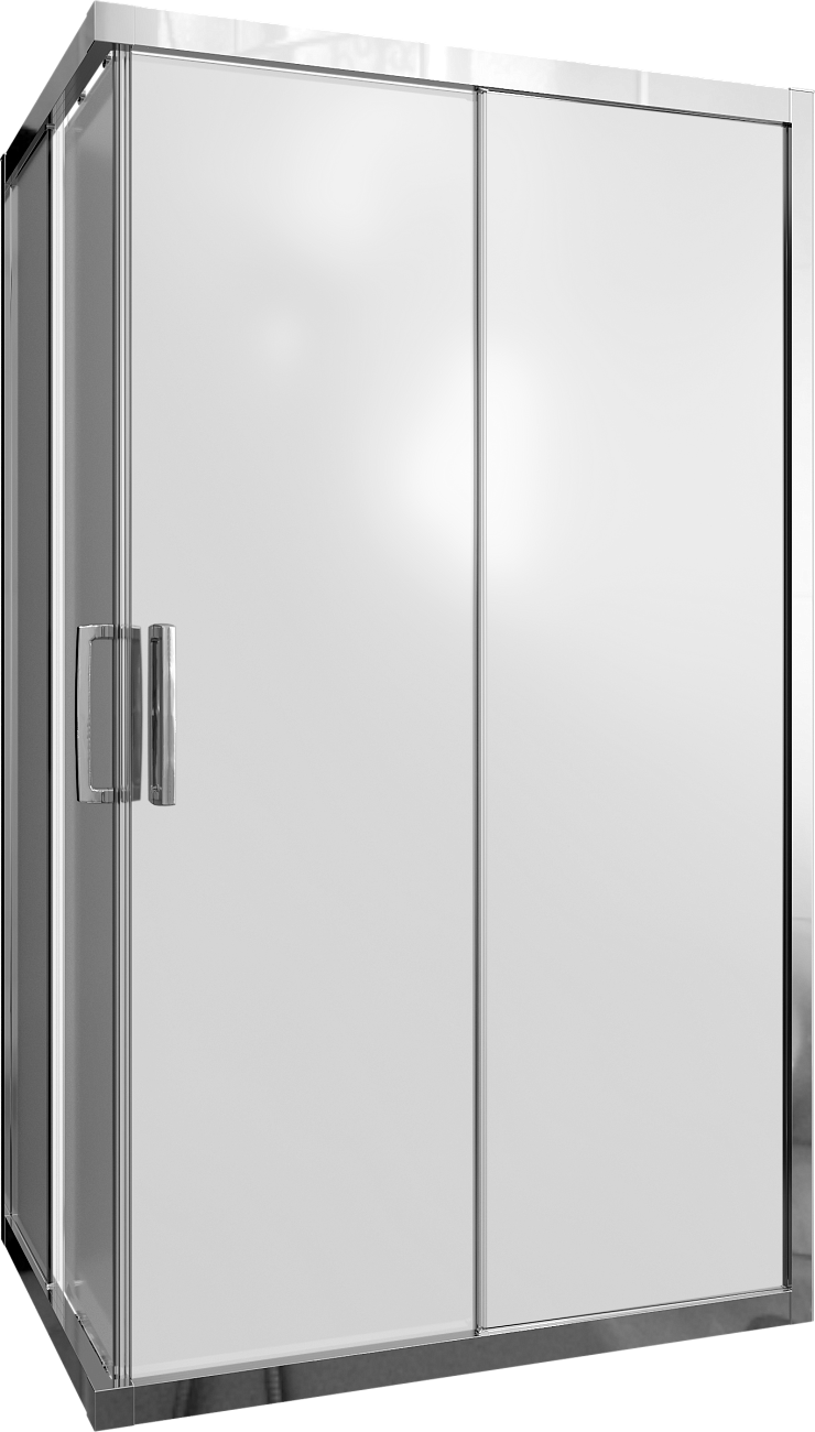 Душевой уголок 140х90 см хром глянец, стекло матовое Stworki "Карлстад" - изображение 5