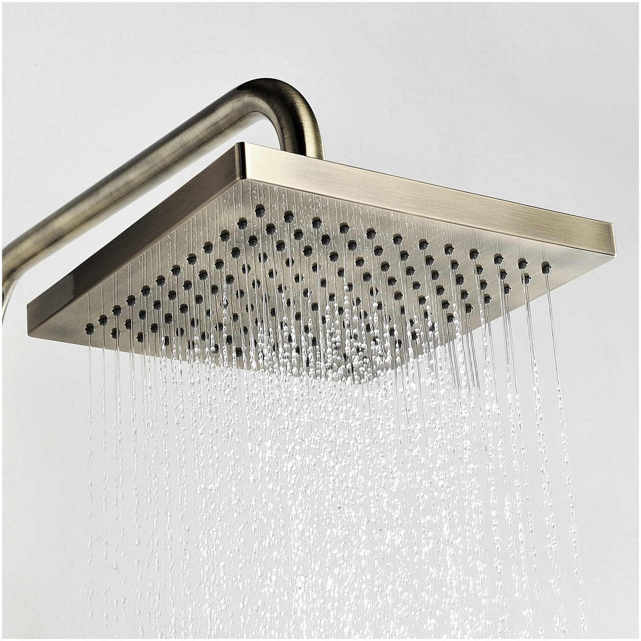 Душевая стойка с верхним душем и держателем светлая бронза Wasserkraft A040 - изображение 3