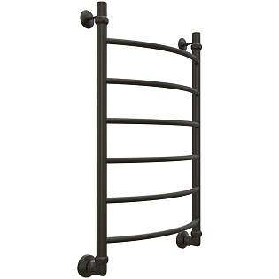 Полотенцесушитель водяной 80х50 см матовый черный Ewrika &quot;Сафо&quot; D 4627201607973