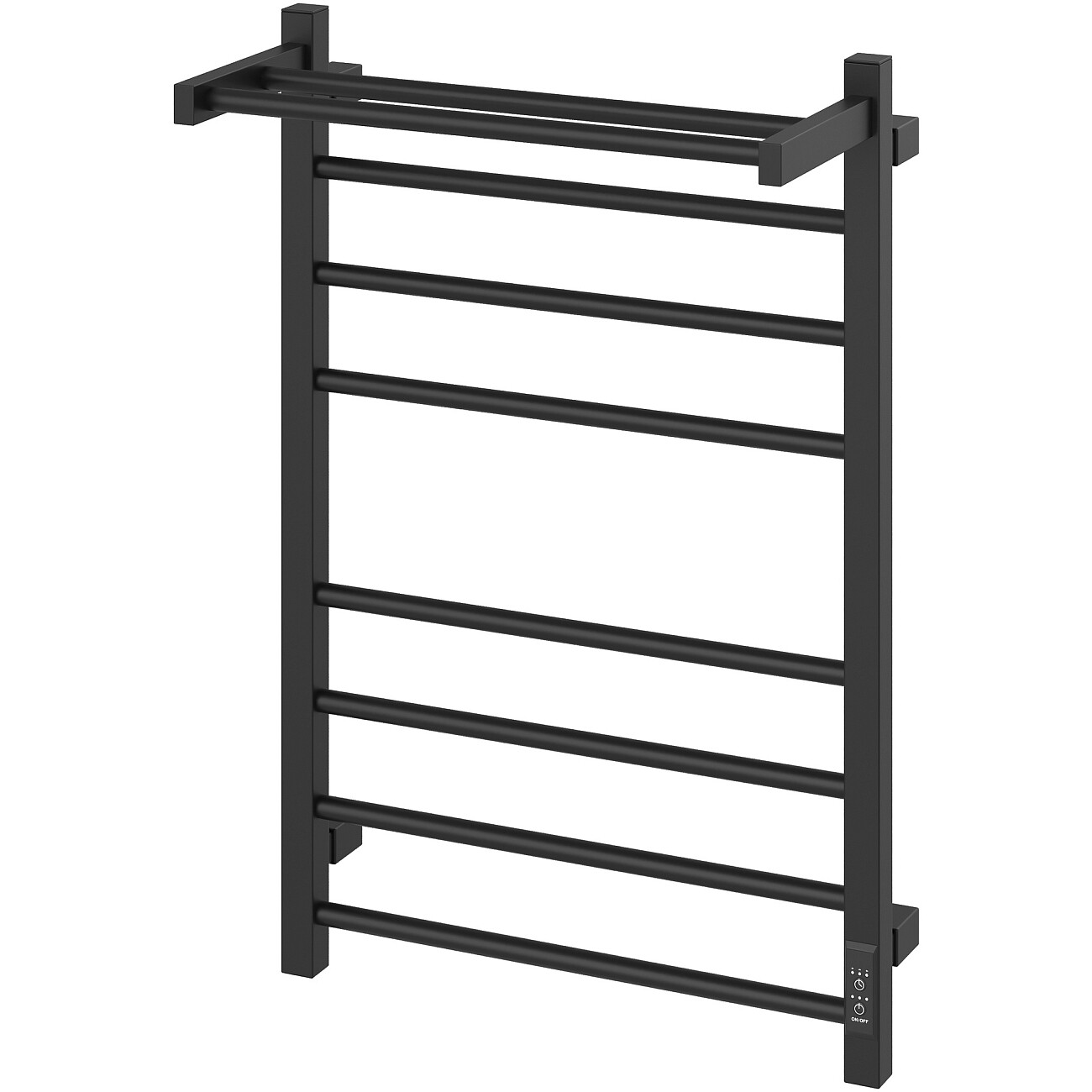 Полотенцесушитель электрический с полкой 80х50 см черный Stworki "Пенелопа" L2 - изображение 10