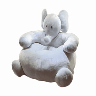 Детское кресло серое "Слон"