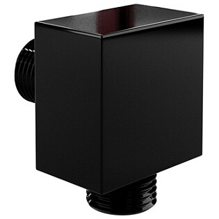 Шланговое подключение квадратное черное Wasserkraft A178