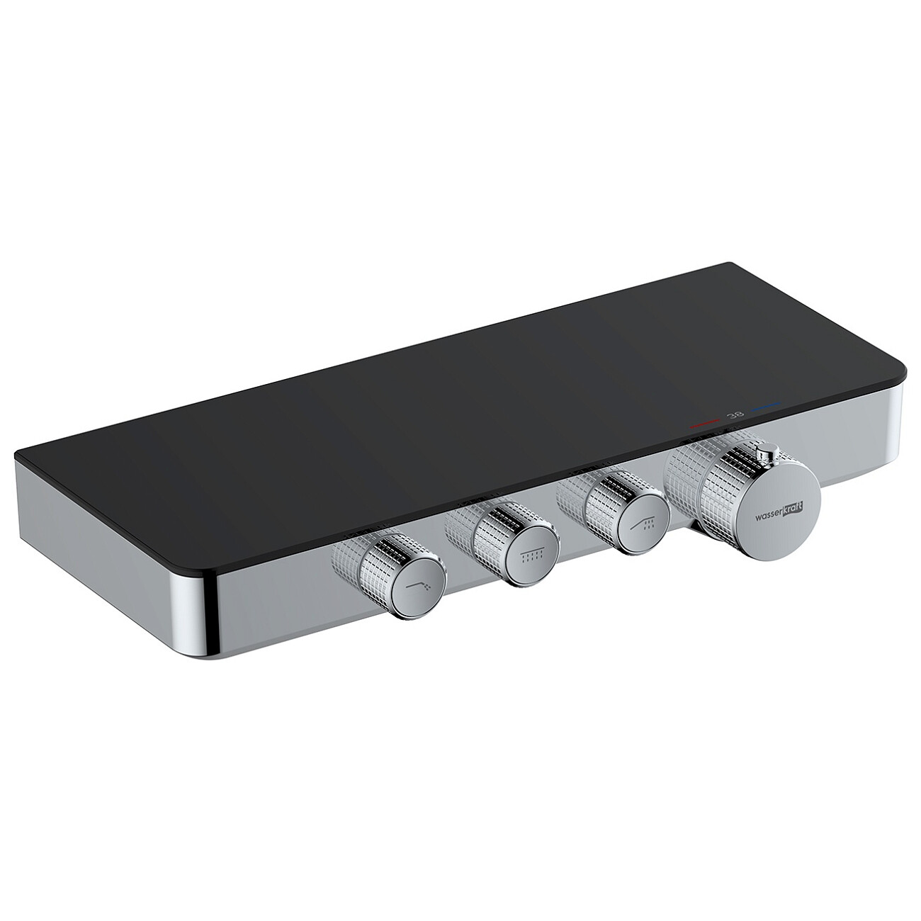 Смеситель для ванны и душа встраиваемый термостатический черный Wasserkraft 7499 Thermo - изображение 2