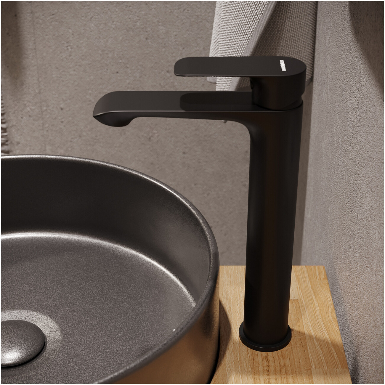 Смеситель для раковины однорычажный черный Stworki "Копенгаген" S42020BK - изображение 6