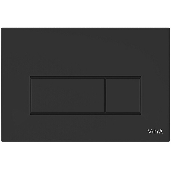 Кнопка смыва пластиковая черная матовая VitrA Root Square 740-2311 - изображение 1