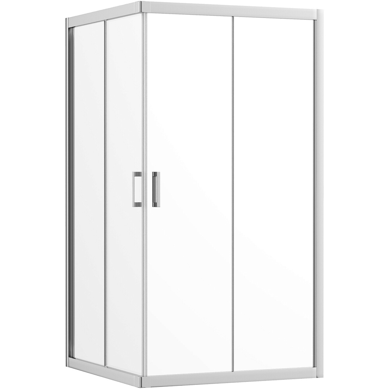 Душевой уголок квадратный 100х100 см хром Diwo "Самара" DS-SA-100х100-CR - изображение 7