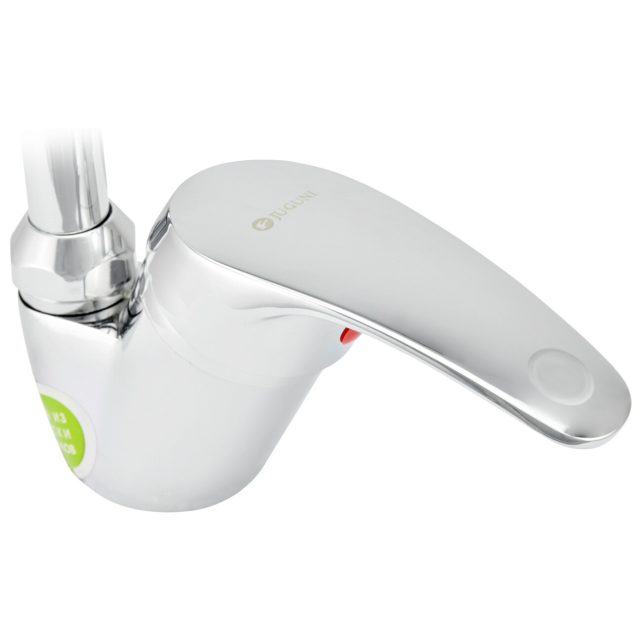 Смеситель для кухни однорычажный с гибким изливом хром Juguni Parus 0402.982 - изображение 15