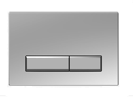 Кнопка смыва для унитазов хром матовый Aquatek 009C Slim KDI-0000024