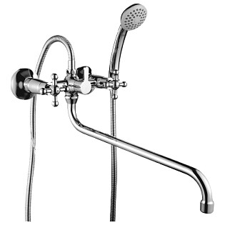 Смеситель для ванны универсальный хром Rossinka G02-84