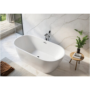 Ванна акриловая овальная 75х170 см белая Cerutti SPA RESIA170II CT10519