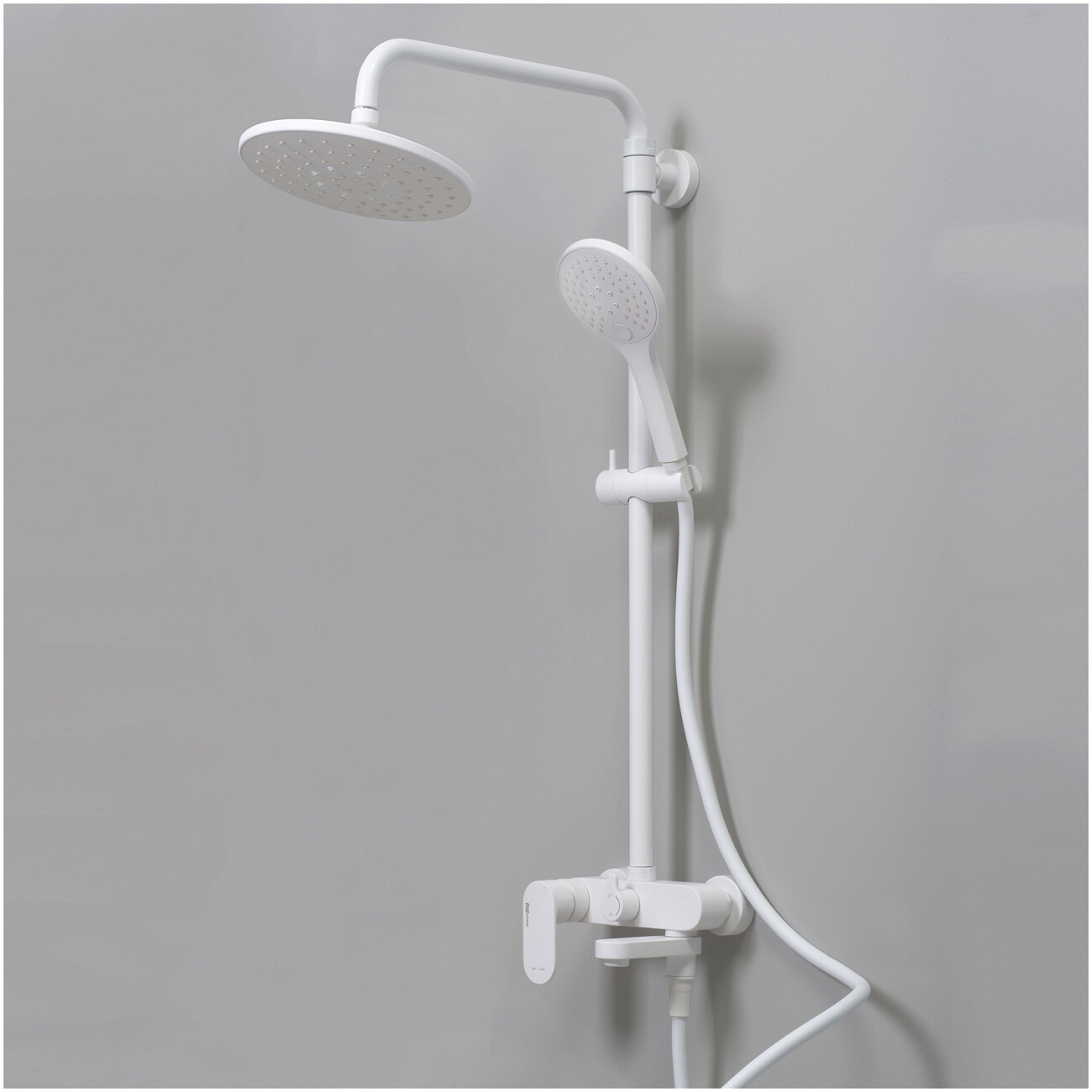 Душевая система со смесителем из латуни белая Wasserkraft A18501 - изображение 2